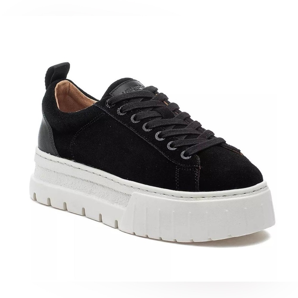 J/Slides Roger Lace Up Low Top Suede Leather Platform Sneakers - NWT
